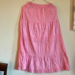 Pink Sequin Skirt
